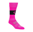 Kids' Over the Knee Athletic Socks - Pink/Black M