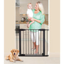 29-Inch Tall Metal Boston Auto-Close Baby Gate - Black