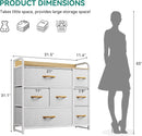 7 Drawer Fabric Dresser
