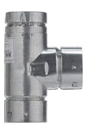 Selkirk 3 in. X 3 in. X 3 in. Aluminum/Galvanized Steel Standard Gas Vent Tee, Pack of 2
