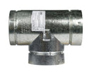 Selkirk 5 in. X 5 in. X 5 in. Aluminum/Galvanized Steel Stove Pipe Tee Cap Flow Tee, Pack of 2