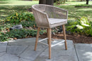 Outdoor Interiors, Antique Wash & Wheat Rope Counter Height Chair