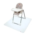 High Chair Square Floor Mat - Waterproof and Clear Floor Mat - Protects Floor from Spills and Messes - 49.5" x 49.5"