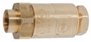 Watts Check Valve, 3/8 in, Dual, Inline, Bronze, FNPT x FNPT - 3/8 LF7