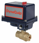 Dynaquip Lead Free Brass Electronic Actuated Ball Valve, 1 1/2 in Pipe Size, 12-24V AC/V DC Voltage - EHG27ATE25H
