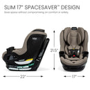 Galaxy360 Slim Rotating Convertible Car Seat – Pebble