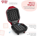 Mini Waffle Maker - Red