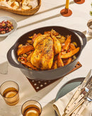 Enameled Cast Iron Dutch Oven - 8qt - Charcoal