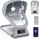 Electric Baby Rocker for Newborns with 3 Timer Functions - Grey