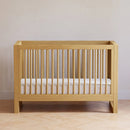 Nantucket 3-in-1 Convertible Crib w/ Toddler Bed Conversion Kit - Honey