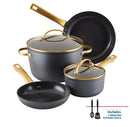 Forged Induction 8pc Ceramic Nonstick Cookware Set