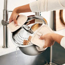 Stainless Steel Multipot with Straining Lid - Silver