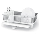 Steel Frame dishrack, Stainless Stee -  White