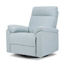 Suzy Electronic Swivel Recliner - Heathered Blue