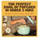 Popsmith Popcorn Popper - 6 Quart Stovetop Stainless Steel Popcorn Maker