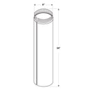 Imperial 6 in. D X 24 in. L Galvanized Steel Furnace Pipe, Pack of 10