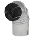 Imperial 3 in. D X 3 in. D Adjustable 90 deg Galvanized Steel Furnace Pipe Elbow, Pack of 8