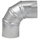 Imperial 3 in. D X 3 in. D Adjustable 90 deg Galvanized Steel Furnace Pipe Elbow, Pack of 8
