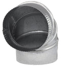 Imperial 6 in. D X 6 in. D Adjustable 90 deg Galvanized Steel Furnace Pipe Elbow, Pack of 8