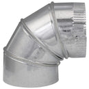 Imperial 6 in. D X 6 in. D Adjustable 90 deg Galvanized Steel Furnace Pipe Elbow, Pack of 8