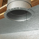 Imperial 4 in. D 30 Ga. Galvanized Steel Round Starting Collar, Pack of 6