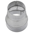Imperial 5 in. D X 4 in. D Galvanized Steel Furnace Pipe Reducer