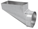 Imperial 10 in. H X 6 in. W Silver Galvanized Steel Straight Center End Boot, Pack of 6