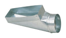 Imperial 10 in. H X 6 in. W Silver Galvanized Steel Straight Center End Boot, Pack of 6