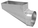 Imperial 12 in. H X 6 in. W Silver Galvanized Steel Straight Center End Boot, Pack of 6