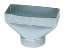 Imperial 10 in. H X 6 in. W Silver Galvanized Steel Register Boot, Pack of 6