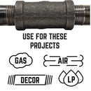 STZ Industries 3/4 in. FIP each X 3/4 in. D FIP Black Malleable Iron 90 Degree Elbow, Pack of 5