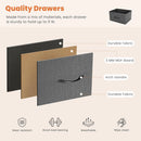 Dresser Storage Organizer with 5 Drawers - Grey