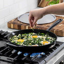 12" Enameled Cast Iron Skillet with Lid