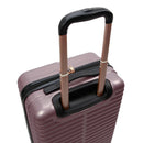 3pc Hardside Checked Spinner Luggage Set - Rose Gold