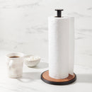 Wood Paper Towel Holder - Black