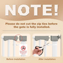 Extra Tall Cat Gate for Doorway - White
