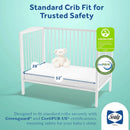 Sealy Baby OptiCool Dual Firm Crib Mattress - Waterproof & Breathable Cooling Gel Foam for Enhanced Comfort, GREENGUARD Gold Certified, Made in USA for Infant and Toddler - 52"x28"