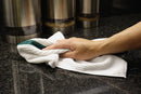 14 X 18in Ribbed Bar Mop Microfiber Towels (12 Pack) Green Stripe