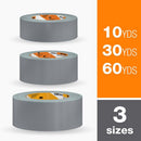 3M Scotch 1.88 in. W X 60 yd L Gray Duct Tape, Pack of 9