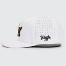 Back Snap Adjustable Baseball Cap - White