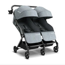 Mompush Lithe Double Stroller - Gray