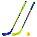 2 Player Hockey Set - Orange/Blue/Green