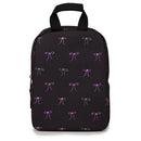 Dual Compartment Lunch Bag - Black