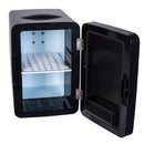 9 Can Beauty Lighted Mirror Countertop Mini Fridge Black: Skincare & Makeup Cosmetic Refrigerator