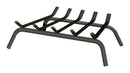 Panacea Open Hearth Black Matte Steel Fireplace Grate