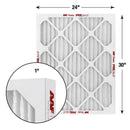 AAF Flanders PREpleat LPD SC M10 30 in. W X 24 in. H X 1 in. Synthetic 10 MERV Pleated Air Filter 1, Pack of 12