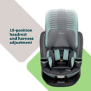 Turn and Go 360 ST Rotating All-in-One Convertible Car Seat - Seafoam Mist