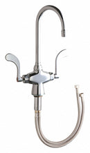 Chicago Faucets Chrome, Gooseneck, Kitchen Sink Faucet, Manual Faucet Activation, 2.20 gpm - 50-317XKABCP