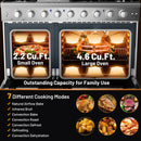 48 Inches Freestanding Natural Gas Range With 7 Burners Cooktop