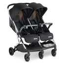 KooperX2 Lightweight Compact Fold Double Stroller - Black